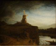 REMBRANDT Harmenszoon van Rijn The Mill oil painting on canvas
